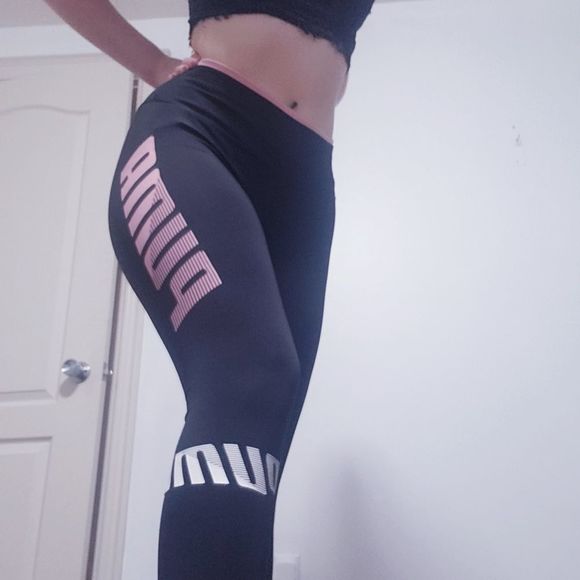 Puma Black&Pink Leggings - Picture 6 of 13